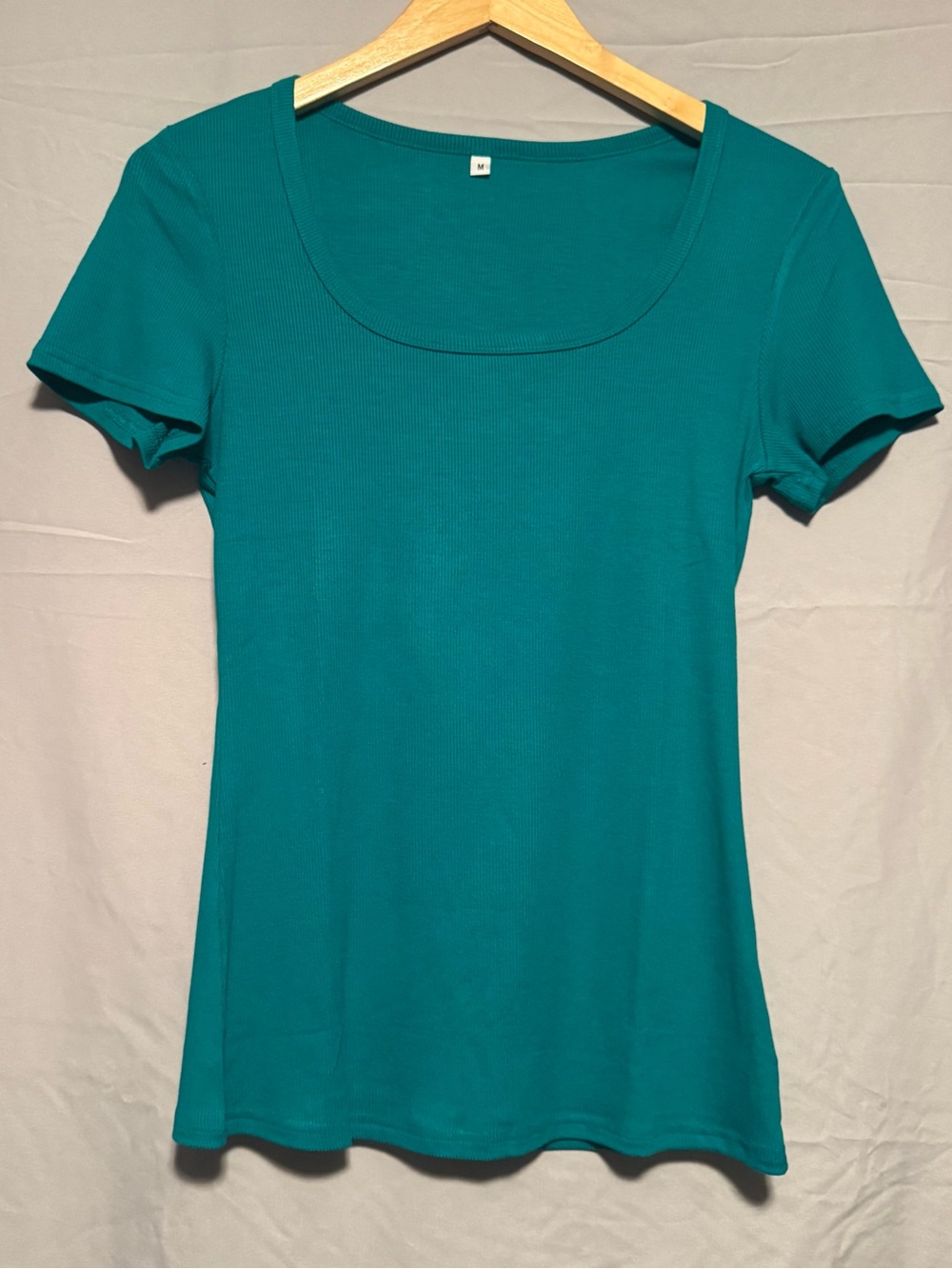 Women’s Scoop Neck Short Sleeve Top - Teal